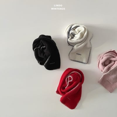 Lindo84｜(80cm-125cm) 滾線刷毛圍巾5