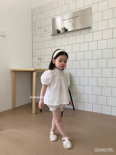 JE14｜(80-120cm) 刺繡小花套裝13