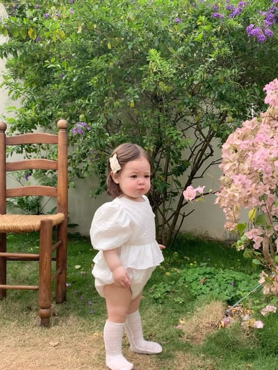 JE26｜(66-120cm) 泡泡袖綁帶包屁衣/洋裝16