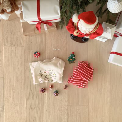 Fondue 24｜(75cm-110cm)  聖誕樹圖案上衣6