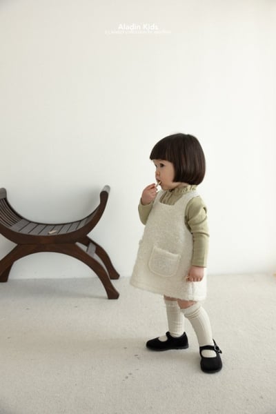 ALADIN10｜(75cm-114cm) 毛茸口袋背心洋裝14