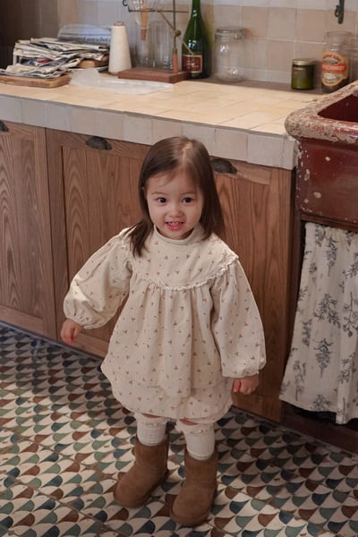 onu 19｜(70cm-115cm) 燈芯絨碎花蕾絲襯衫23