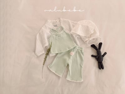 Valubebe 08｜(65-90cm) 蕾絲邊喇叭褲7