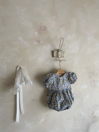 Anne Shirley38｜(3m-22m) 2色夏日刺繡花卉包屁衣21
