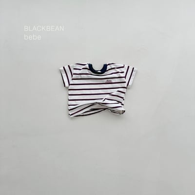 BEAN23｜(65-120cm) 拼色條紋上衣3