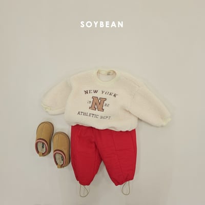 Soybean60｜(75cm-118cm) 刷毛抽繩長褲12