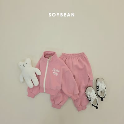 Soybean17｜(75cm-118cm) 拉鍊外套工裝束口褲套裝13