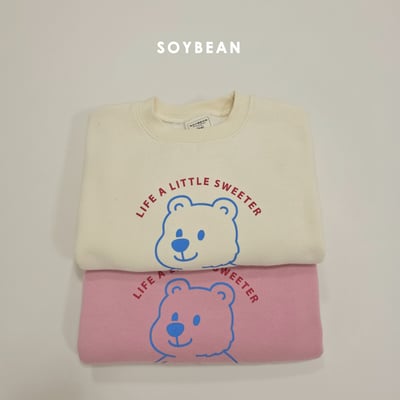 Soybean19｜(75cm-118cm) 小熊印花休閒上衣2