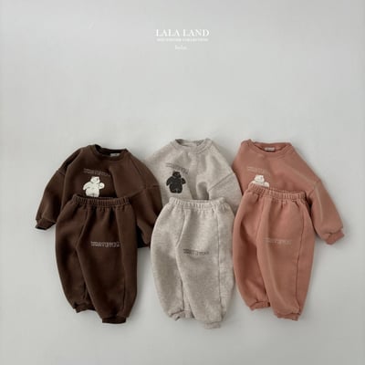 lala land21｜(60cm-83cm) 3色小雪熊刷毛休閒上衣3