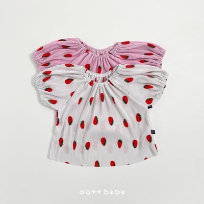 Oottbebe09｜(1y-7y )  草莓百摺套裝3