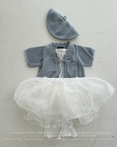 AOSTA33｜(6m-5y) 3款綁帶針織開衫外套17