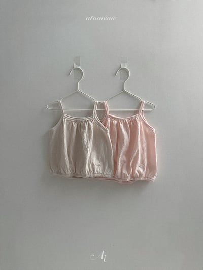 Atomeme34｜(70-110) 細肩棉麻縮口上衣1
