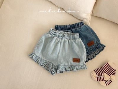 Valubebe 36｜(65-90cm) 荷葉邊牛仔褲5