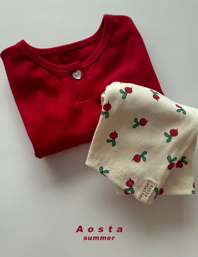 AOSTA51｜(6m-5y) 心形鈕釦素色上衣13