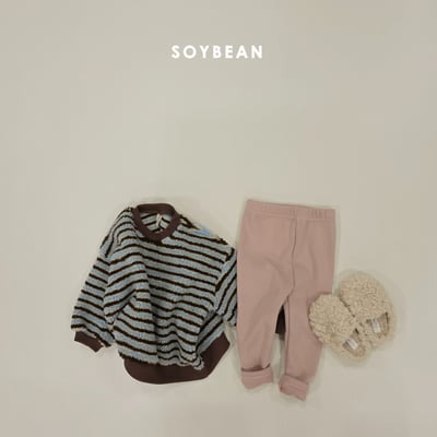 Soybean04｜(75cm-118cm) 素面內刷毛緊身褲8