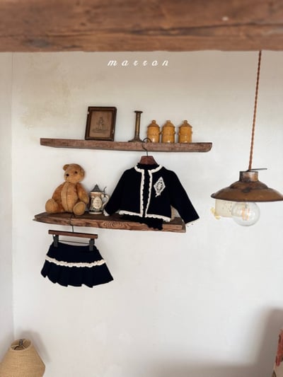 Marron 33｜(1y-6y) 法式蕾絲百褶褲裙10