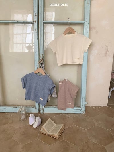 Bebe holic46｜(3m-18m) 素色小標上衣3