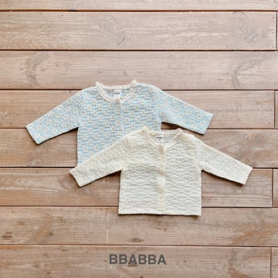 BBABBA01｜(60cm-83cm) 2色小花蕾絲開襟外套22