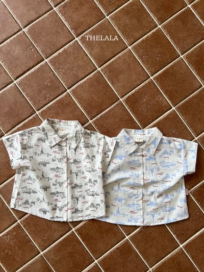 thelala57｜ (70-115) 鐵塔印花襯衫4