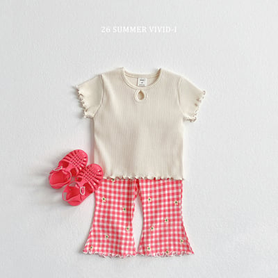 vivid93｜(78cm-125cm) 7款圖案木耳邊七分喇叭褲9