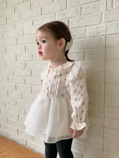 JE609｜(66cm-90cm) 碎花薄紗包屁衣14