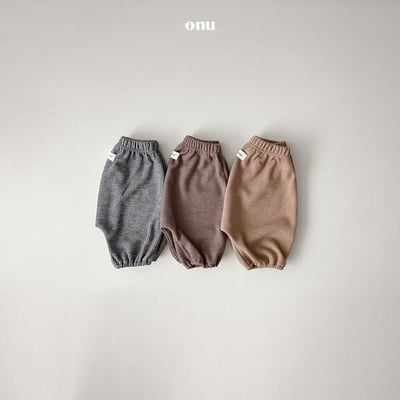 onu 06｜(6m-12m) 素面縮口褲2