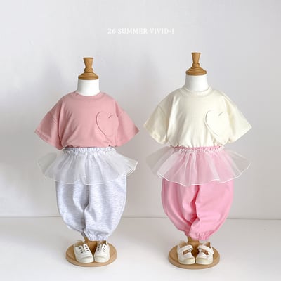 vivid91｜(78cm-125cm) 2款荷葉邊雪紡慢跑褲14