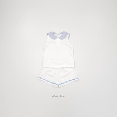 bebe nine13  (65cm-115cm) 2色翻領無袖套裝3