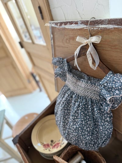 Marron10｜(3m-18m 1y-6y) 日落編織花包屁衣/洋裝19