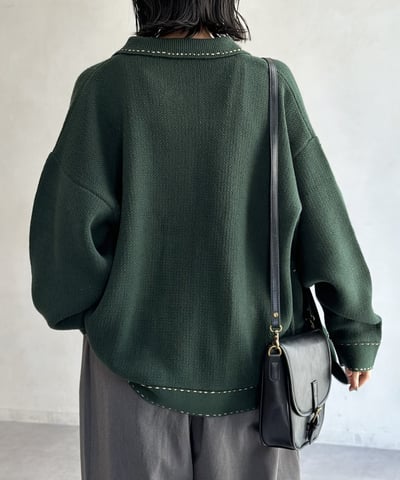 CPCM (男女) 復古縫製衣領開襟外套4