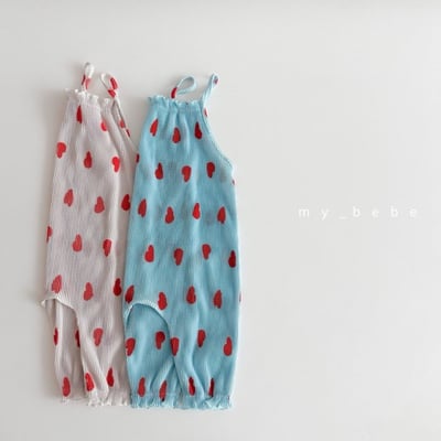 my_bebe18｜(80-110cm) 褶皺細肩連身褲15