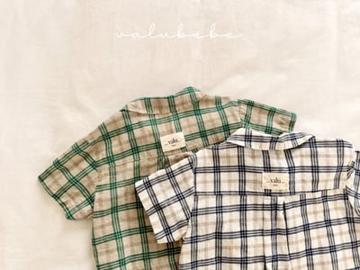 Valubebe 23｜(65-90cm) 復古格紋襯衫6