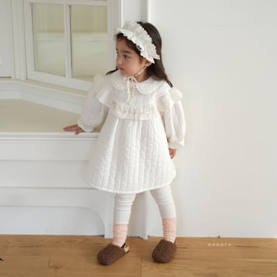 neneru36｜(free) 1色荷葉邊蕾絲髮帶4