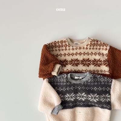 onu 29｜(70cm-115cm) 北歐印花刷毛上衣3