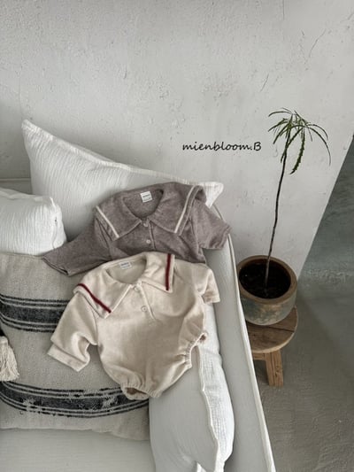 Bloom.b04｜(0m-24m) 水手翻領包屁衣5