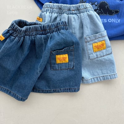 BEAN07｜(65-120cm) 牛仔口袋短褲6