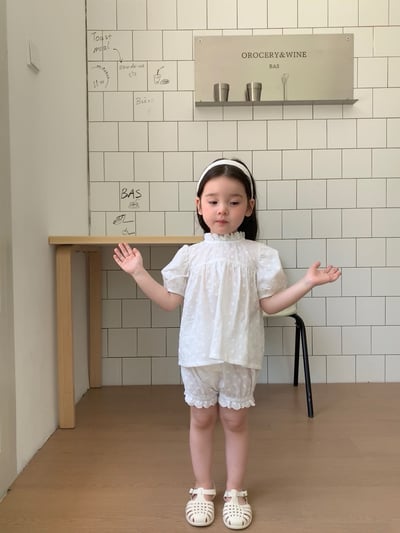 JE40｜(80-120cm) 刺繡小花套裝3