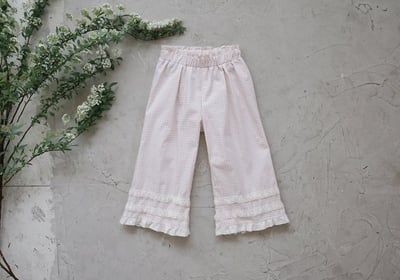 FLO36｜(75-140) 蕾絲花邊層次長褲10