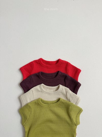 MiniRobe25｜(70-110) 羅紋短袖上衣8