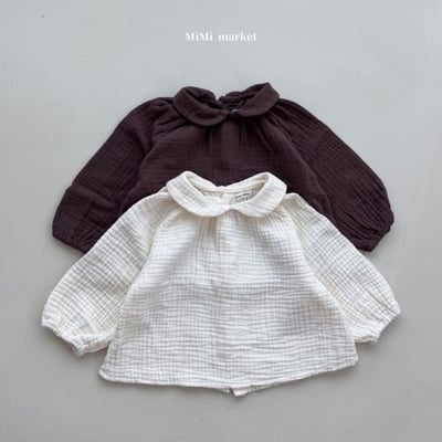 mimi market18 (65-85cm)  棉麻翻領上衣1