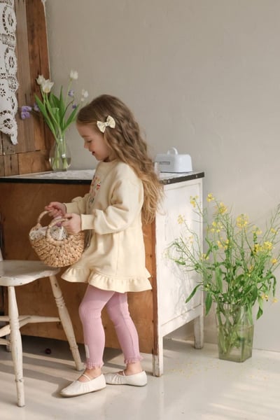 FLO11｜(75-140) 2色愛心碎花布洋裝3