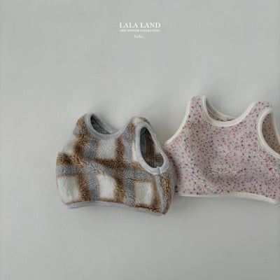lala land18｜(60cm-83cm) 2色印花刷毛背心18