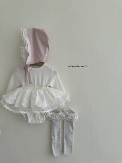 Bloom.b38｜(0m-7y) 蕾絲羅紋包屁衣/洋裝17