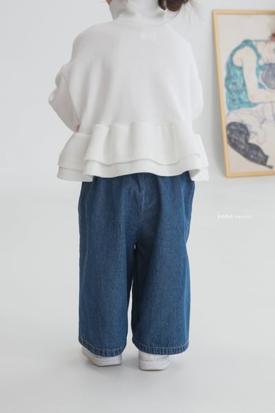 bebe nine02 (65-115) 2色寬鬆牛仔褲10