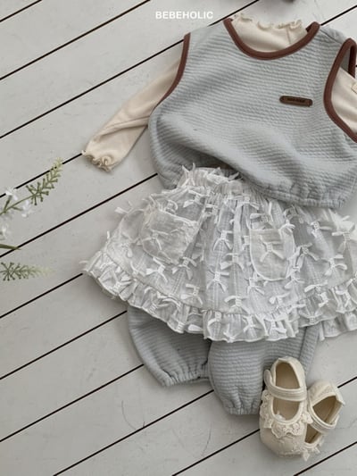 Bebe holic46｜(3m-18m) 法式層次蕾絲裙5
