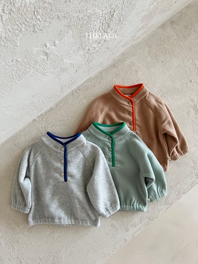 thelala43｜ (1y-6y) 半開襟絨毛上衣11