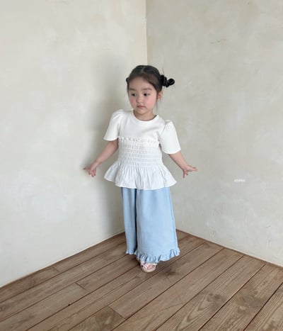 Azalea14｜(78-118cm) 荷葉邊寬腿長褲15