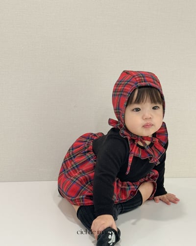 Cieldemaman15｜(3M~15M)  2色瑪麗格子連身裙4