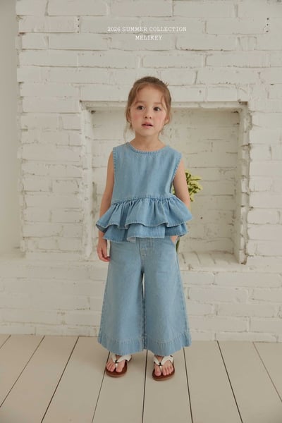 Melikey08｜(75-125cm) 9分牛仔寬褲5