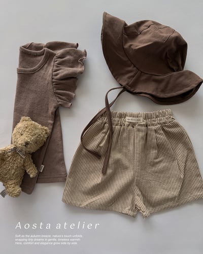 AOSTA26｜(6m-5y) 4款線條小標短褲17